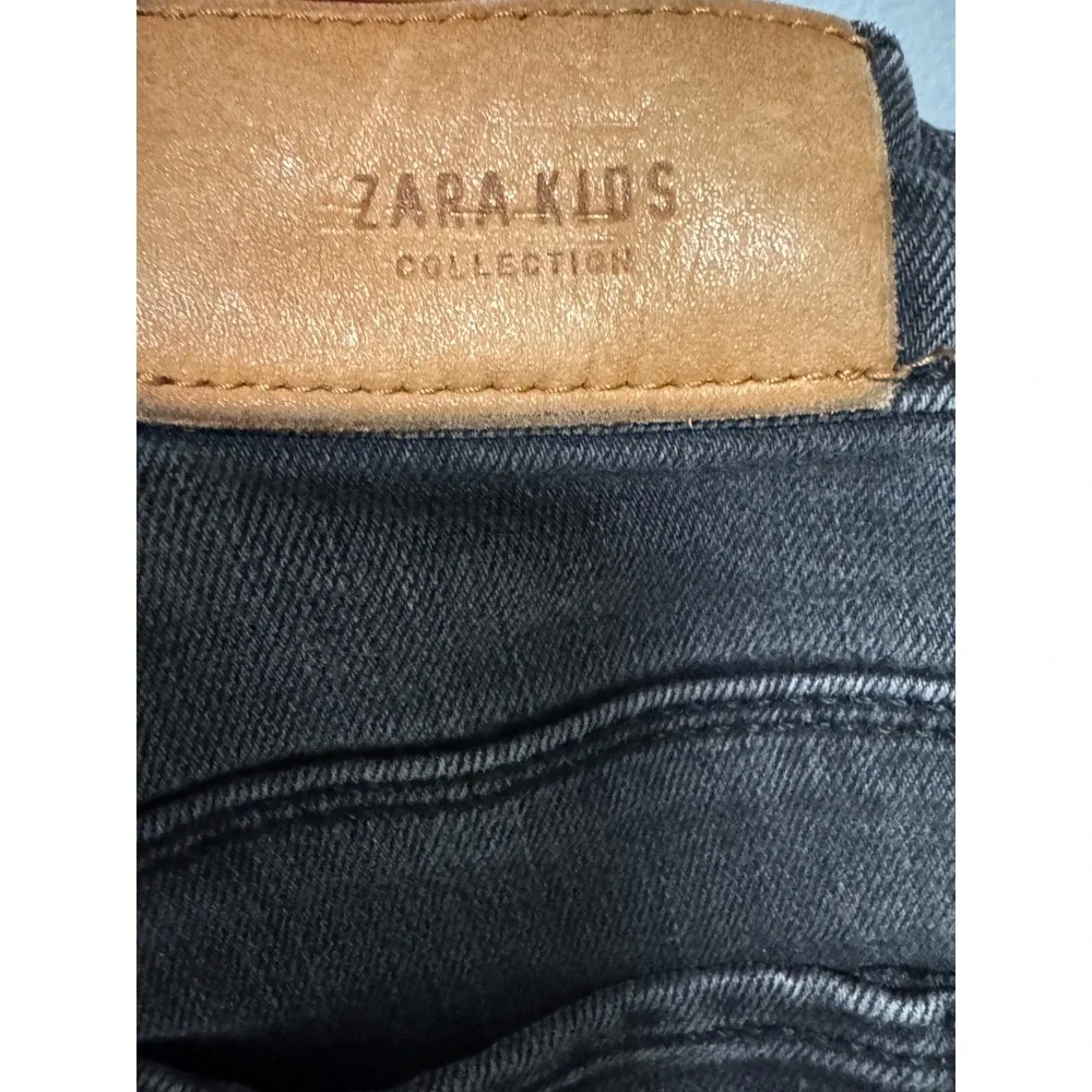 Zara Kids Denim Collection Faded Black Skinny Jeans Size 10 140cm Slim Fit